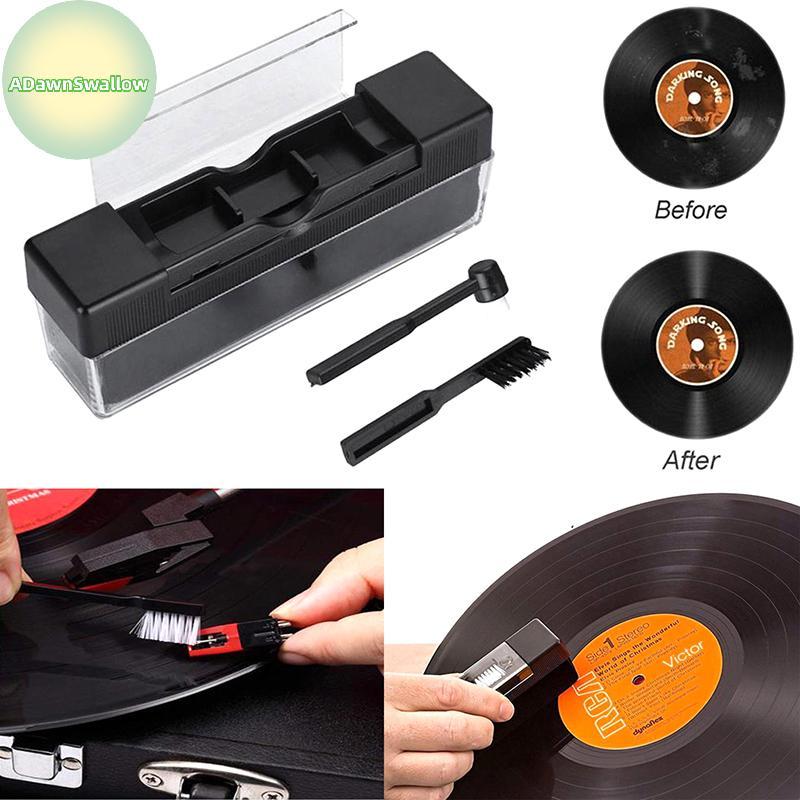 ADS 3 Pcs Escova De Limpeza De Registros Limpador Kit Discos De Vinil Removedor De Poeira Conjunto De Para Plataformas G