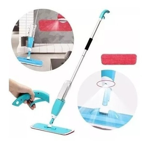 Rodo Vassoura Magica Mop Esfregao Spray Pad Com Reservatorio