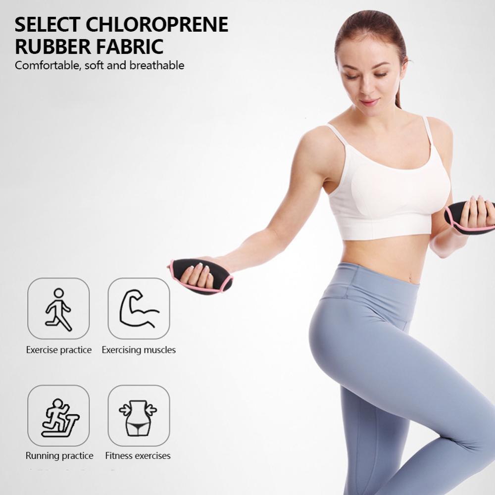 TKEY 2 Unidades De Software Feminino Portátil Haltere Saco De Areia Braços Pesos 2 Libras Neoprene Para Yoga Fitness Exe