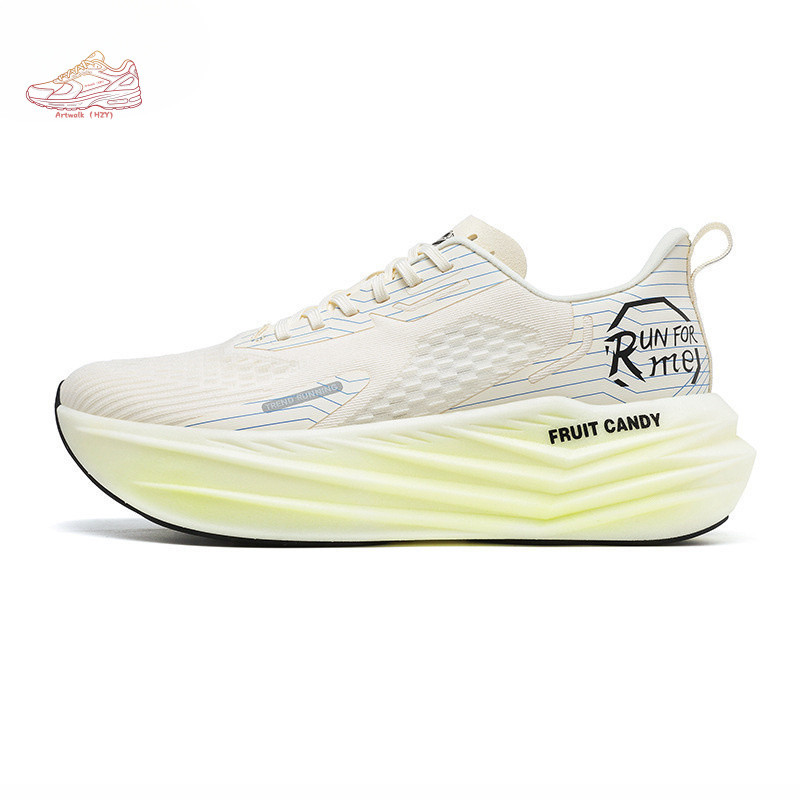 Tênis de corrida masculinos e femininos, tênis de sola grossa, tênis de treinamento para maratona e corrida de longa dis