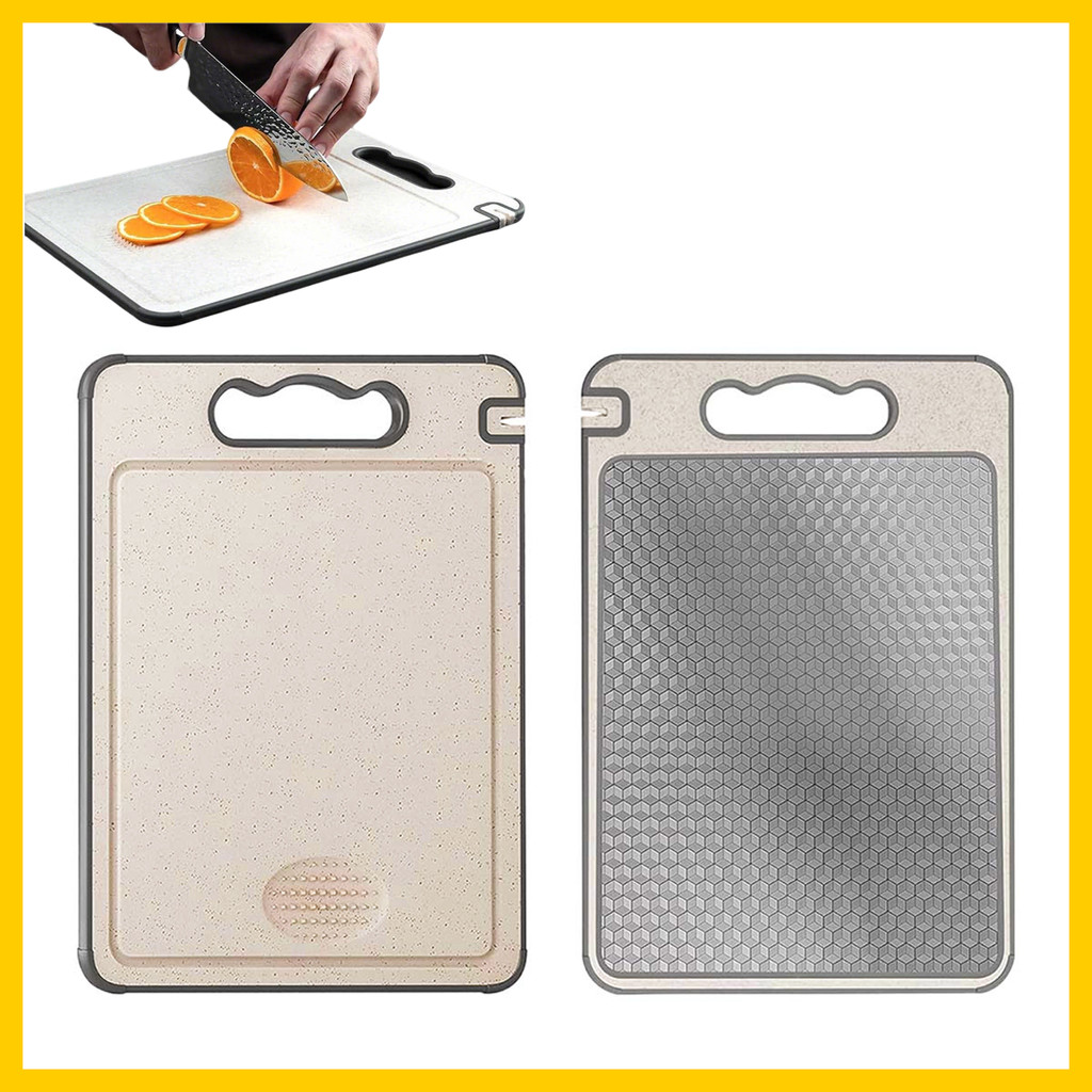 Tábua higiênica dupla face (aço inox e material PP), com apontador e Cabo, Tábua dupla face