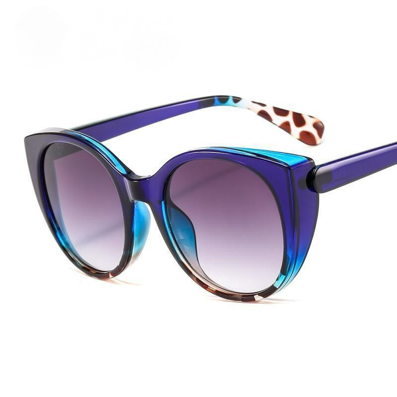 Óculos de sol estilo «olho de gato», para mulher e homem, com lentes espelhadas, design vintage e elegante, unissex, par