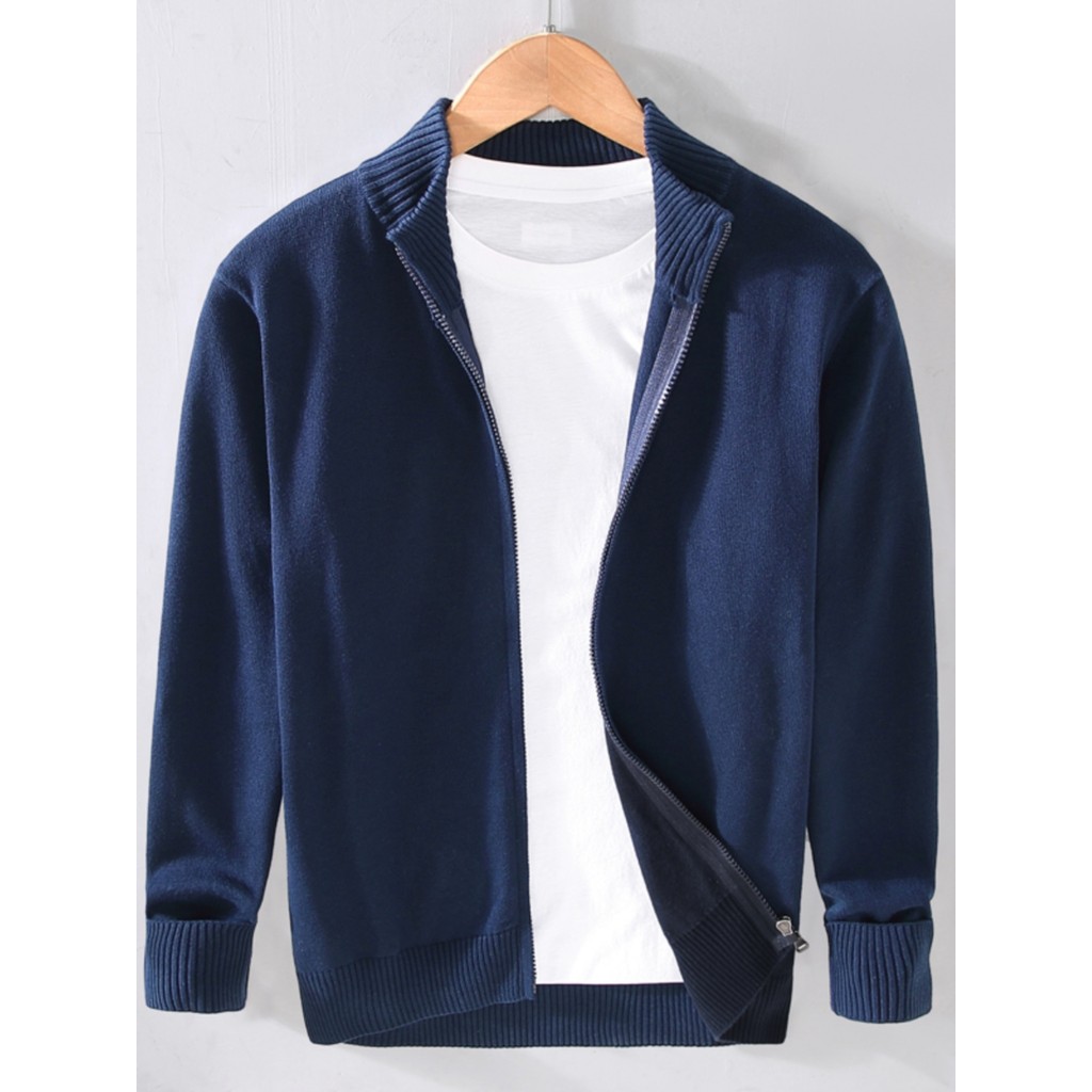 Primavera outono algodão malhas jaqueta japonesa Casual cor sólida camisa de fundo roupas superiores soltas jaqueta espo