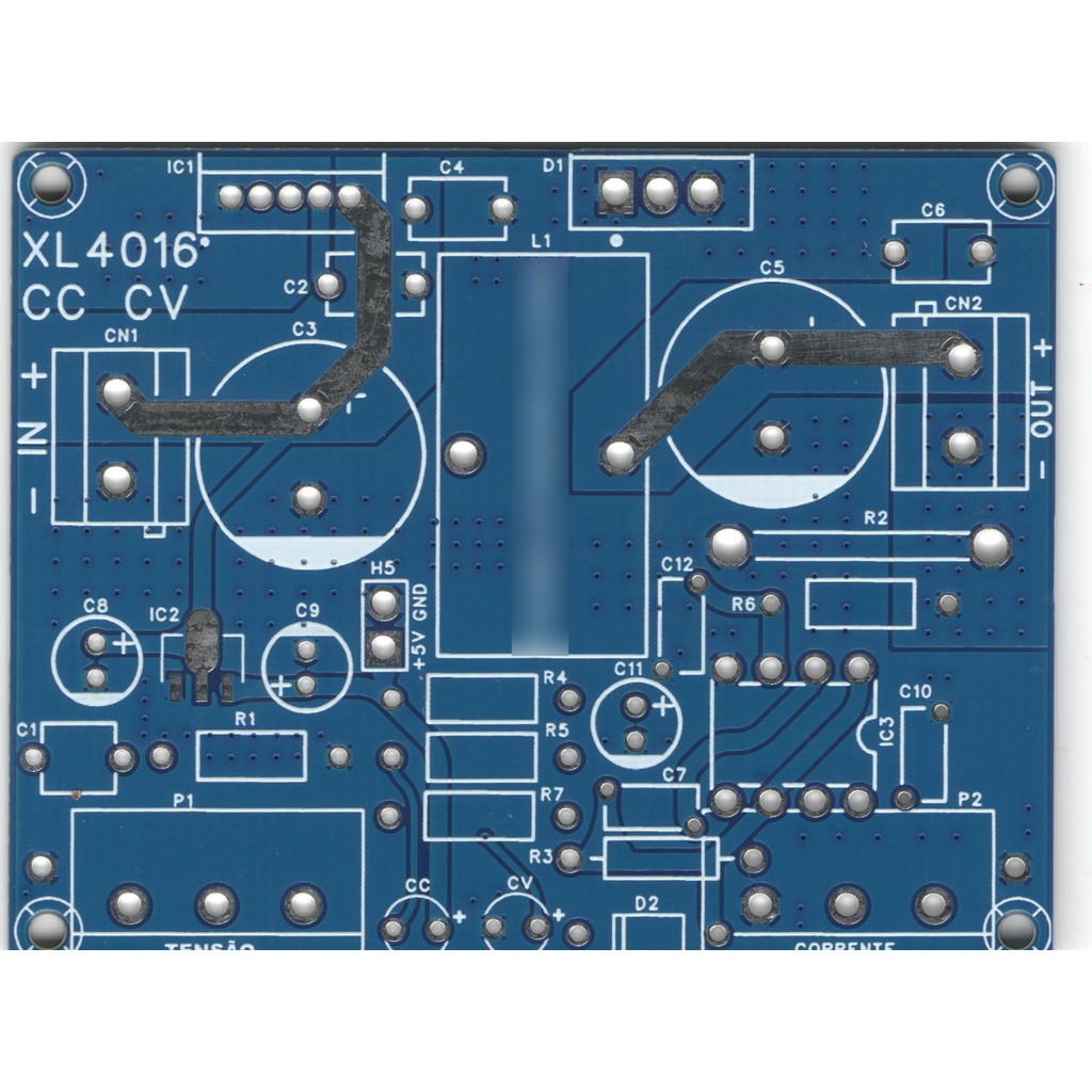 Placa lisa conversor tensão DC DC regulador XL4016 ajustável fonte de corrente e tensão