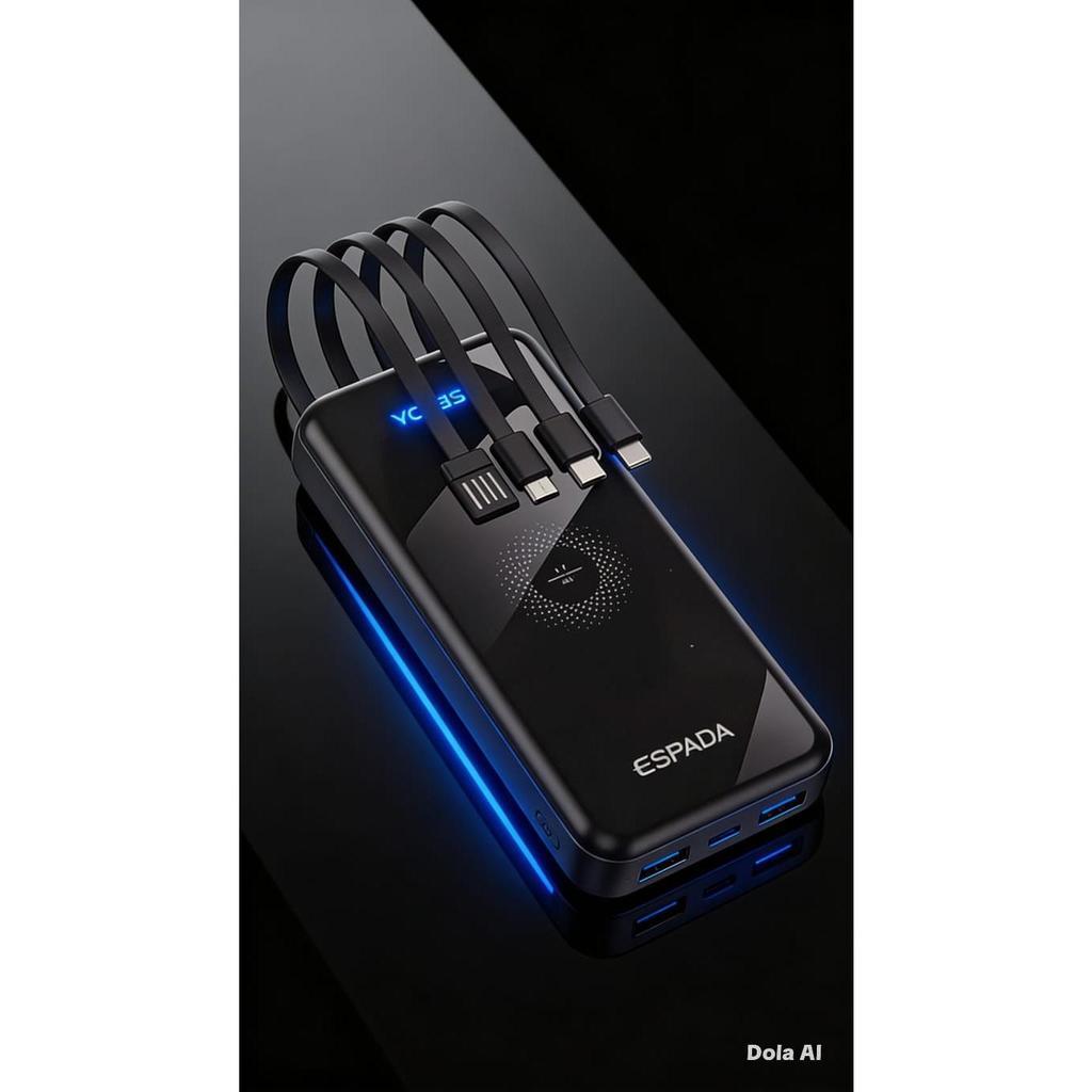 Bateria Portátil Power Bank 10.000mAh 22.5W PD Carga Rápida 3.0 A'GOLD BTE-33