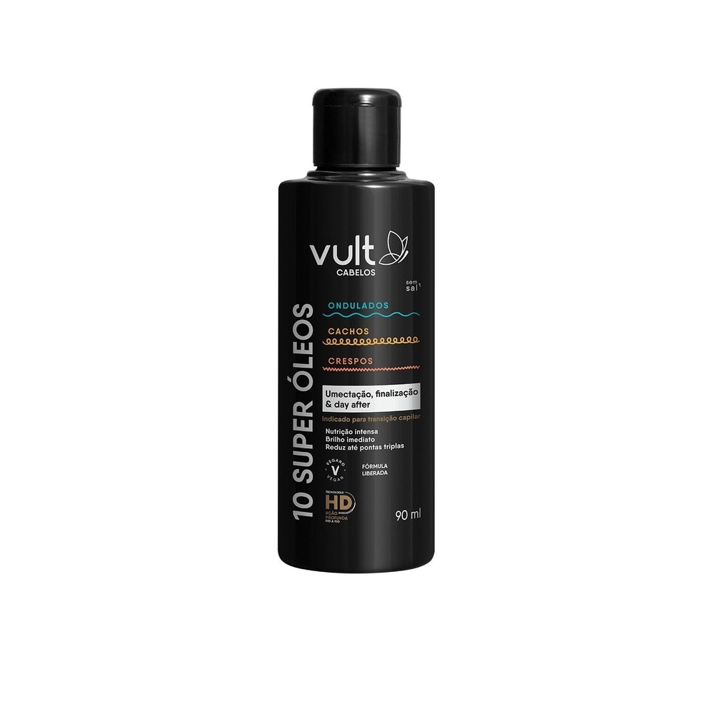 Vult Ondulados, Cacheados e Crespos 10 Super Óleos 90ml