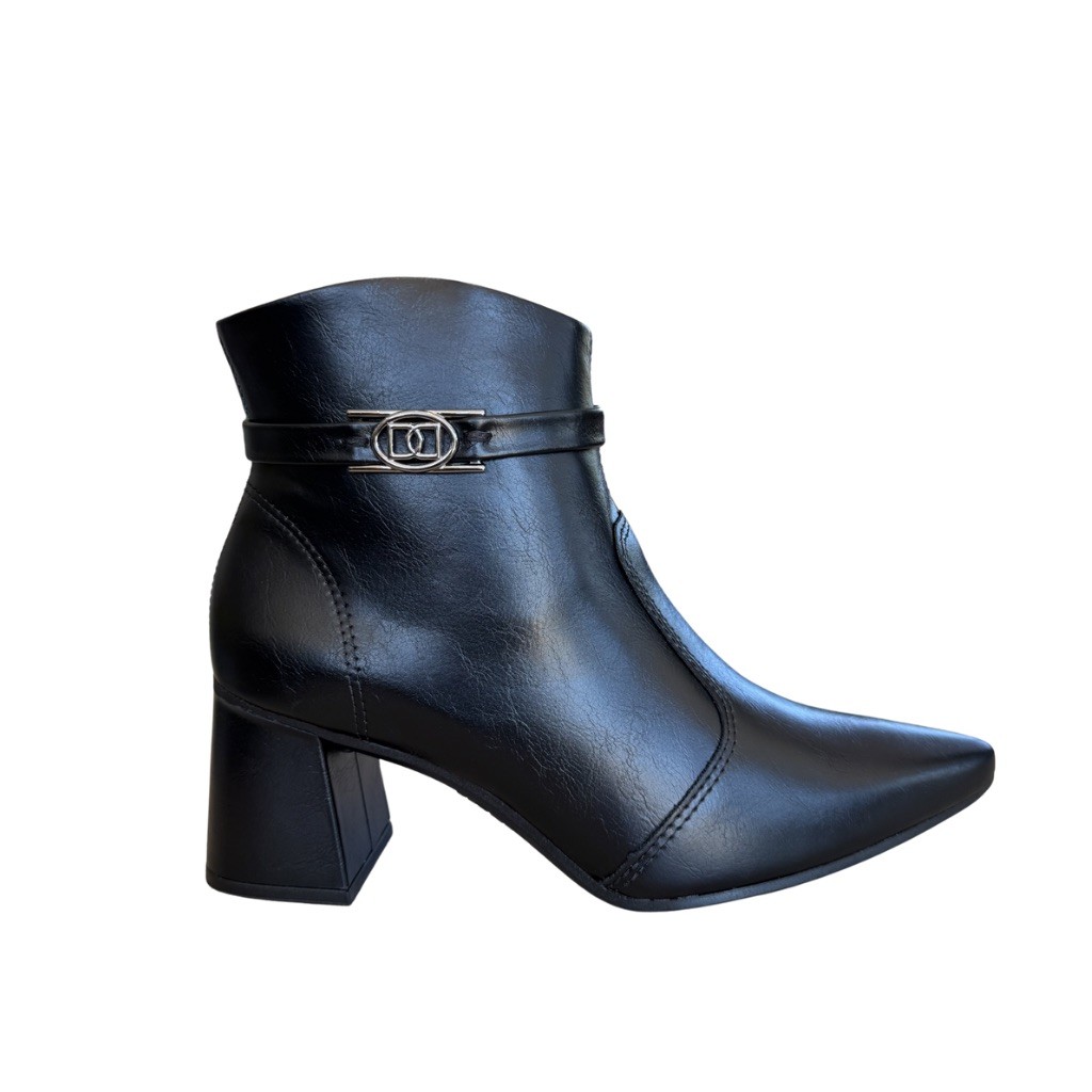 Bota Dakota D2751 Feminina Coturno Cano Curto Preto