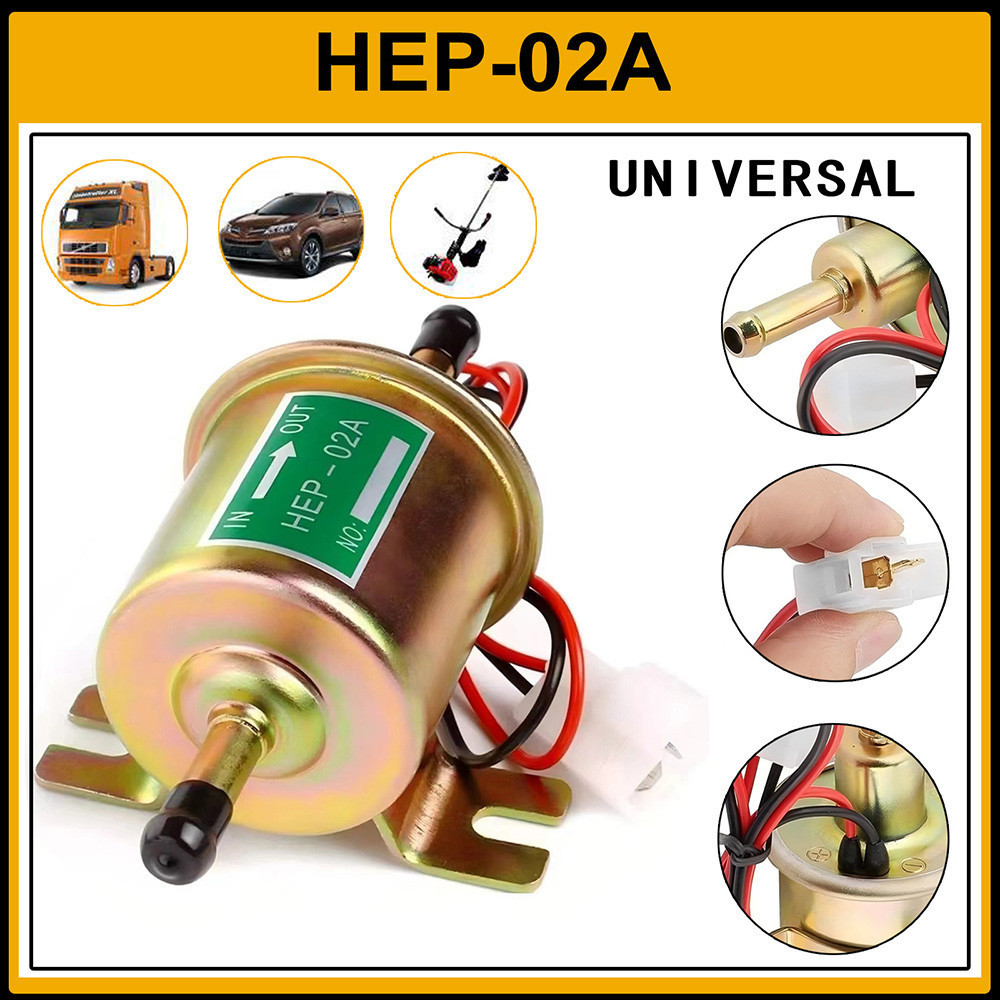Bomba De Combustível Eletrônica Universal 12V, Bomba Diesel, Bomba De Gasolina HEP-02A