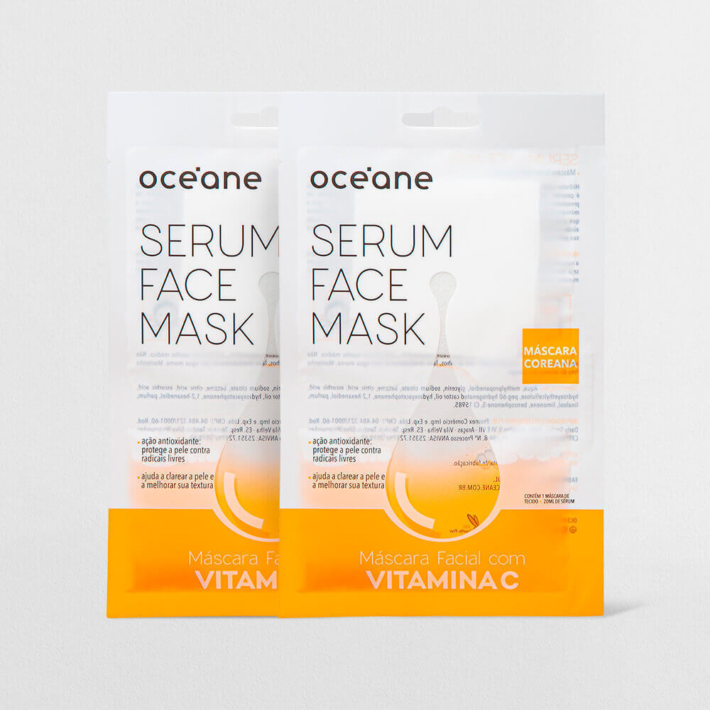 Imagem Kit Máscara Facial de Sérum com Vitamina C (2 Produtos)