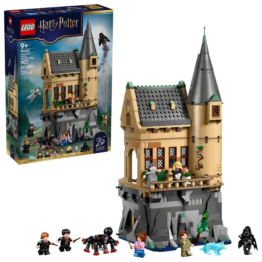 Blocos de Montar O Castelo de Hogwarts Ala do Hospital 907 Peças 76463 - LEGO