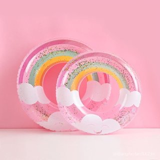 Boia de natação infantil listrada reforçada, boia inflável para bebês, boia de natação com duplo airbag.