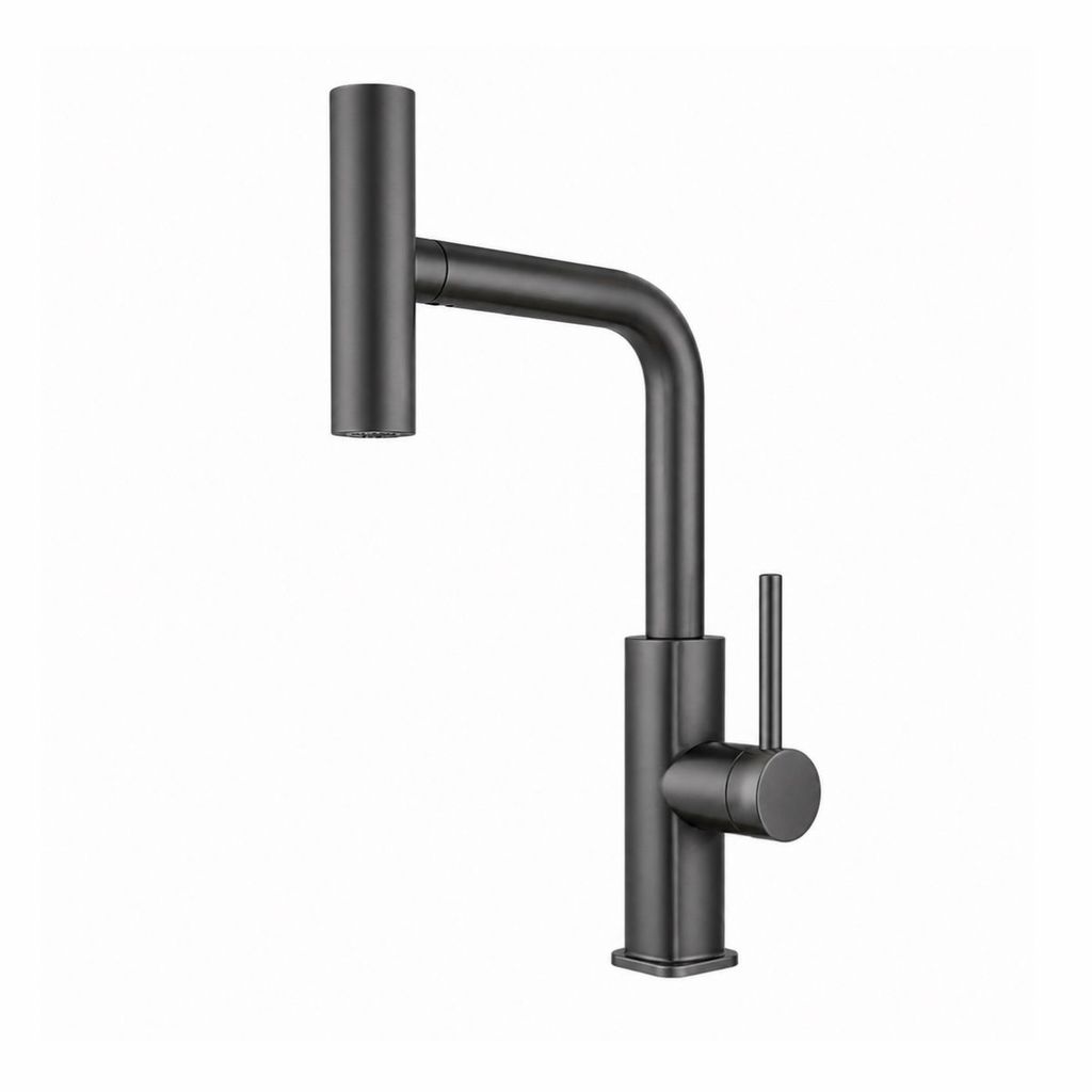 Torneira Gourmet Extensível Cozinha 4 Jatos - Grafite