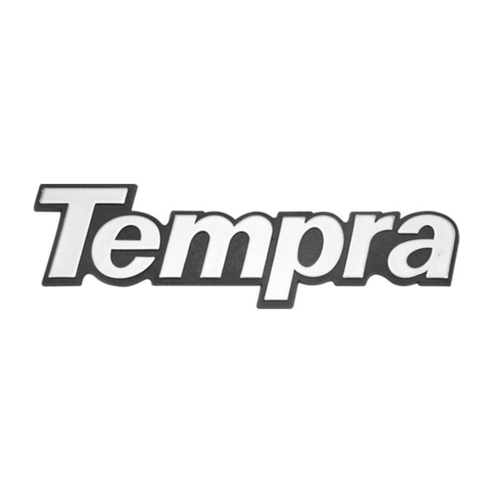 Emblema Tempra do Porta Malas Tempra 91 92 93 94 95 96 97 98 Fundo Preto