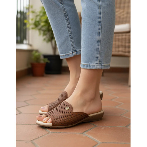 Chinelo Feminina Modare Ref 7127.258 Ultraconforto Original Tamanco Flat Calce Fácil Ortopédica Leve