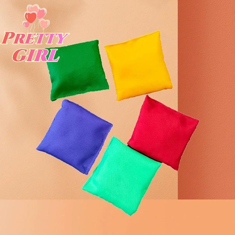 [Pretty ggirl] Conjunto De Jogos De Arremesso De Saco De Feijão De 5 Peças Sacos De Areia Duráveis Para Crianças Ao Ar L
