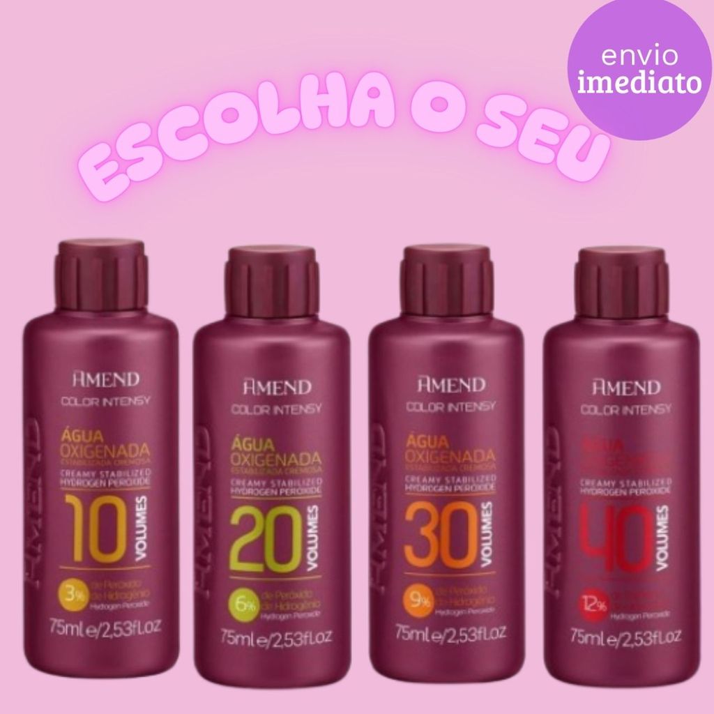 Água Oxigenada Cremosa Amend Color Intensy  75ML - Escolha a Sua