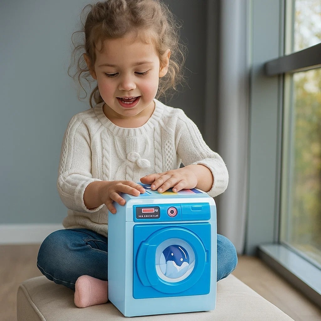 Máquina lavar roupa brinquedo infantil casinha boneca