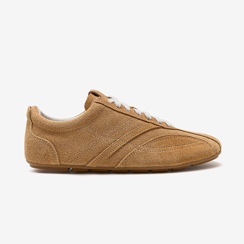 Tênis Feminino Livia Couro Bege
