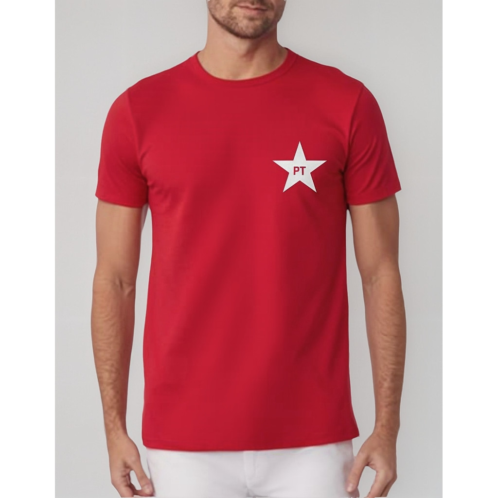 Camisa camiseta  Lula PT Camiseta politica 100% algodão