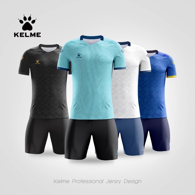 KELME KELME Camisa de Futebol Terno Masculino Adulto Competição Camisa de Treinamento com Decote em v Camisa de Manga Cu