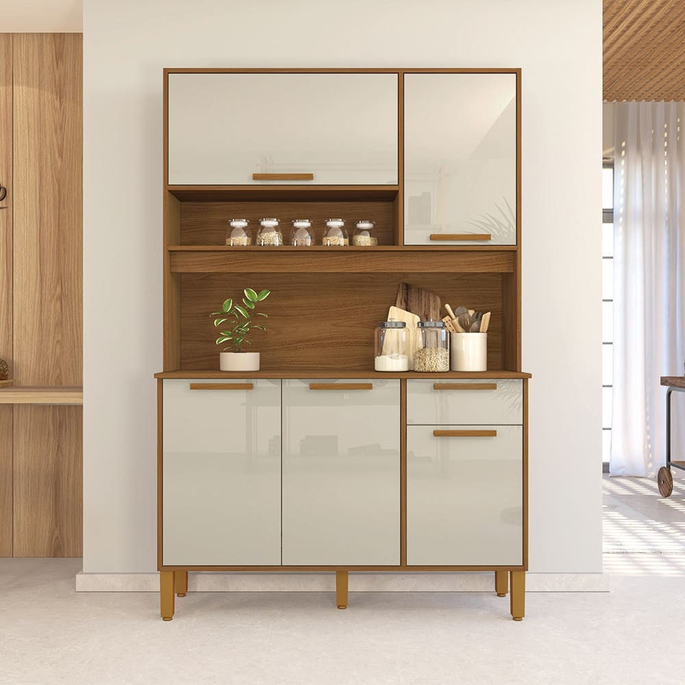 Cozinha Compacta Madri com 5 Portas e 1 Gaveta Indekes
