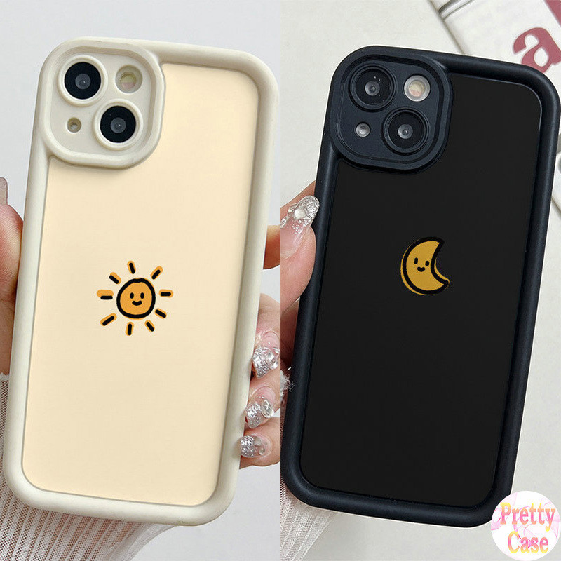 Capa Anti-Queda Olho De Anjo Design De Celular Motivo O Sol E A Lua Para Samsung Galaxy A05 A04 A03 A02 A25 A24 A23 A22
