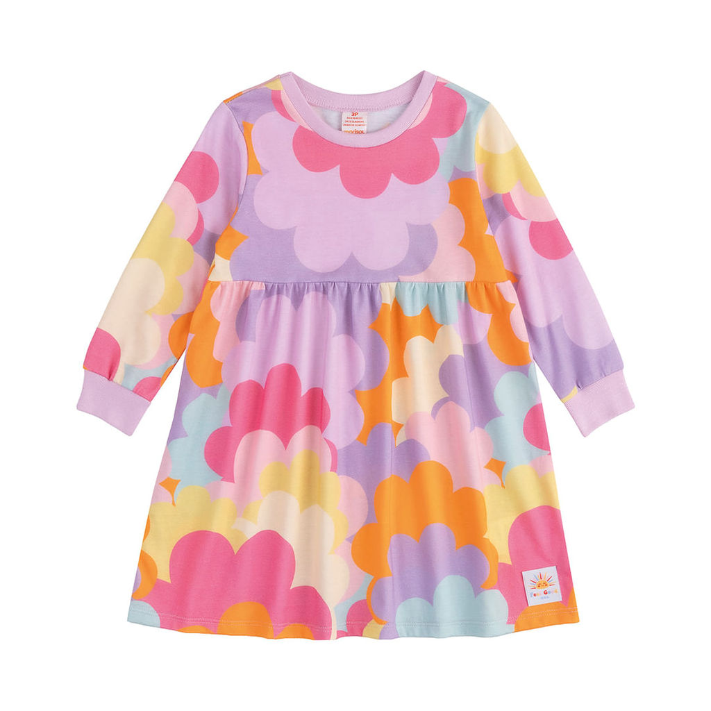Vestido Curto Manga Longa Infantil Menina Marisol