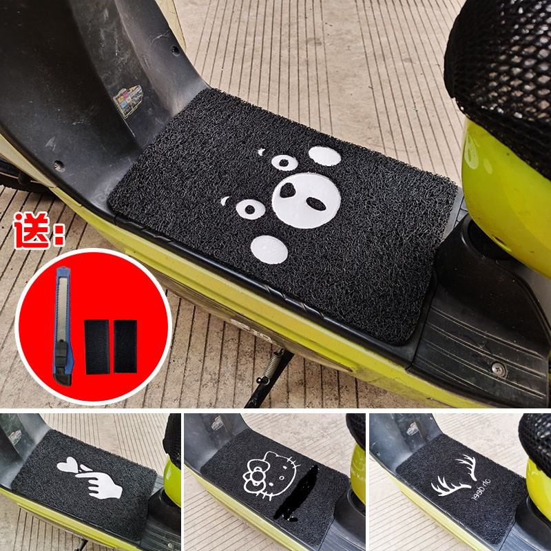 Novo tapete de pedal para motocicleta elétrica, padrão nacional, universal, espessado, para bicicletas elétricas, antide