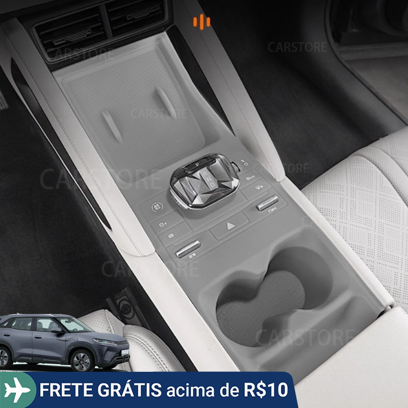 Para BYD YUAN UP PRO, Painel de Controle Central, Almofada de Silicone, Interior do Carro, Botão de Engate, Suporte para