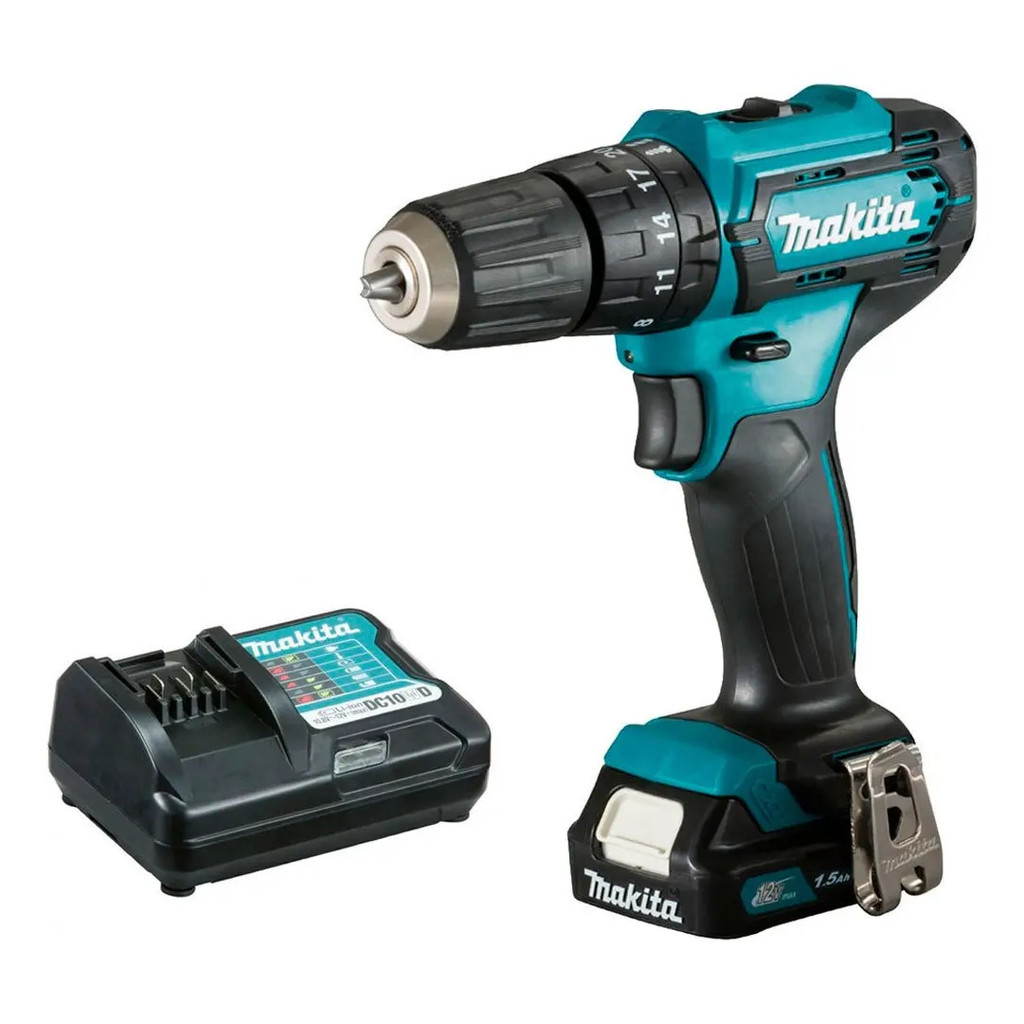 Furadeira Parafusadeira Bateria 12v Hp333dwyx3 Makita Azul-turquesa 127/220v