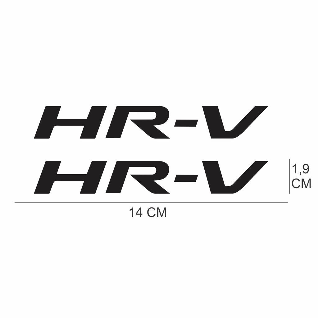 Par De Adesivo Emblema Hrv Friso Lateral, Hack, Decoração