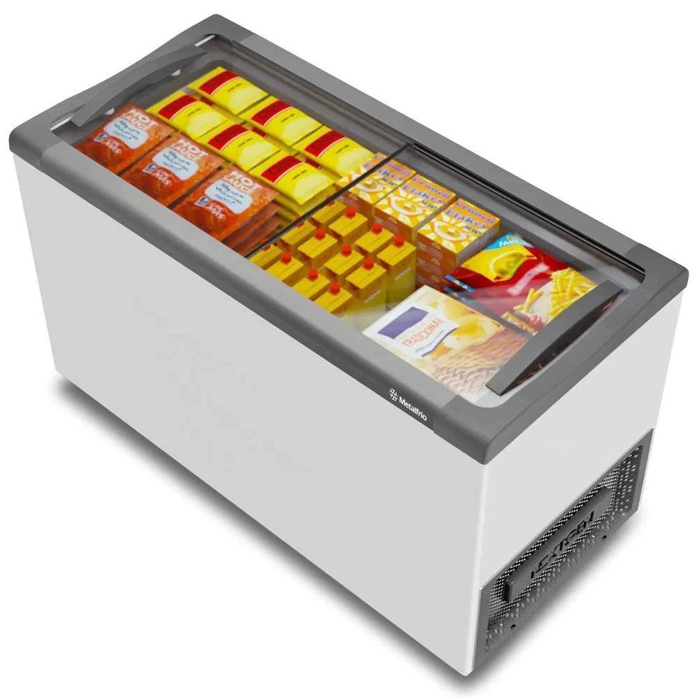 Freezer Expositor Horizontal Metalfrio 399 Litros Branco NF40SB 110V