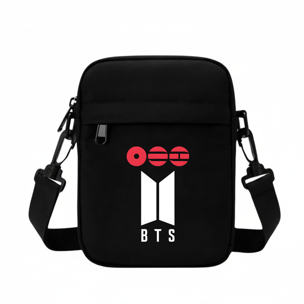 Bolsa Grupo BTS Banda Show Transversal Shoulder Bag Tiracolo Pochete Dorama Unisex