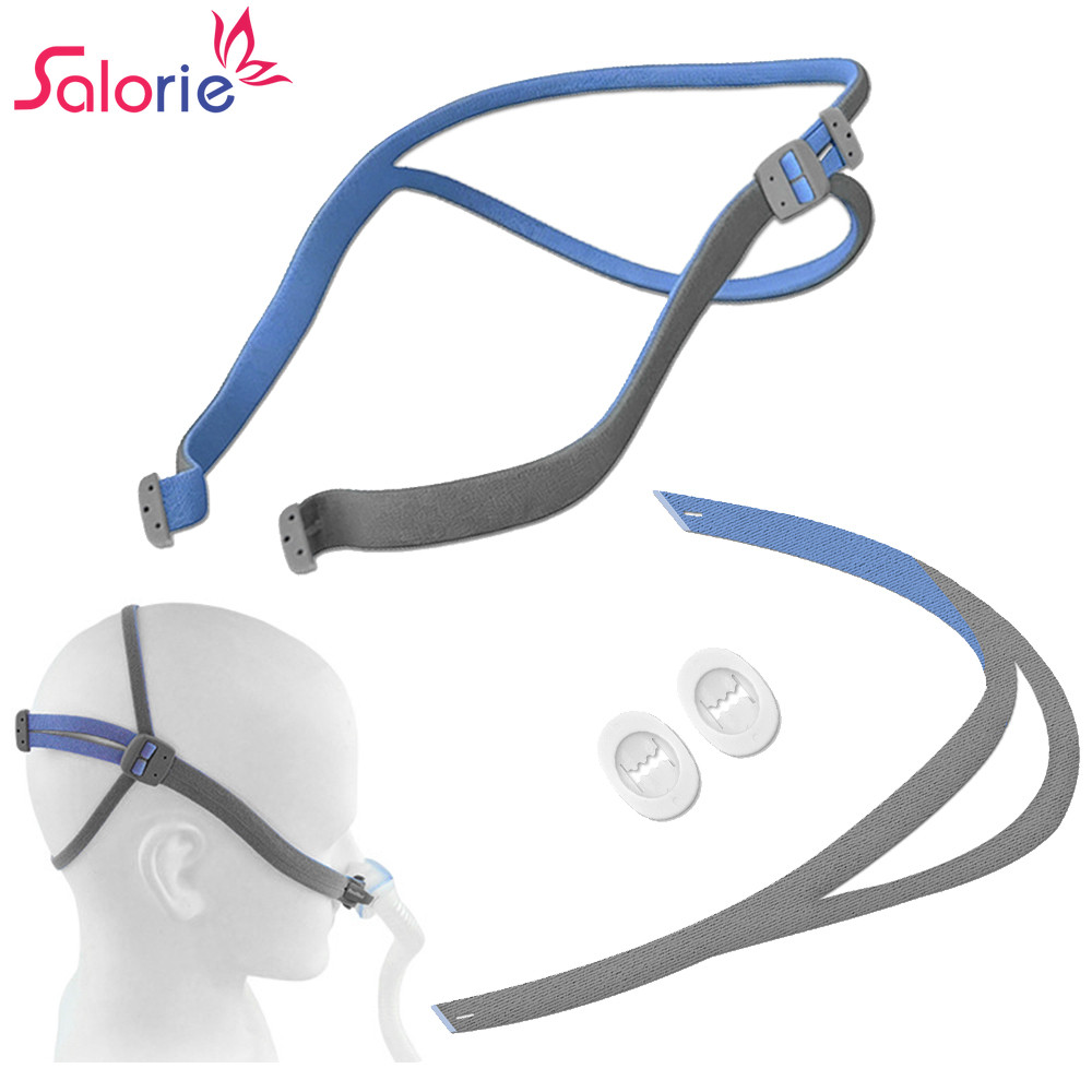 Correia De Arnês Salorie CPAP Compatível Com Airfit P10 Faixa De Cabeça De Substituição Alças Ajustáveis Acessório De Ve