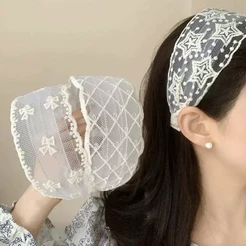 Tiara Larga De Renda Vintage Francesa