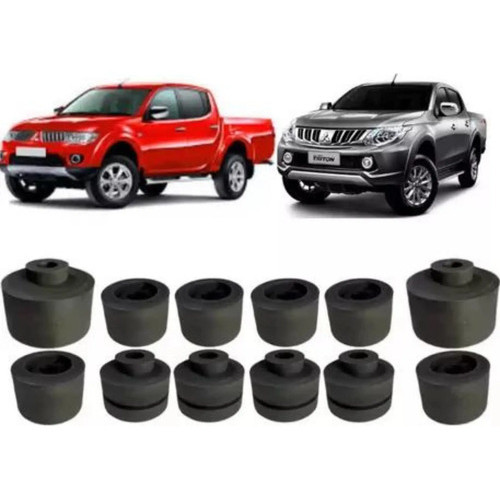 Kit Calço Coxim Cabine  L200 Triton Mitsubishi 2008 Á 2018