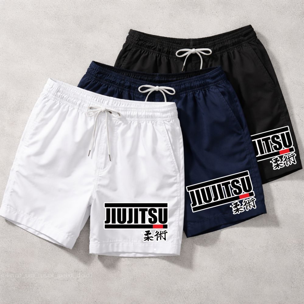 Kit 3 Short Tactel Bemuda Masculina Seca Rápido Confortável Jiu-Jitsu Bjj Brazillian