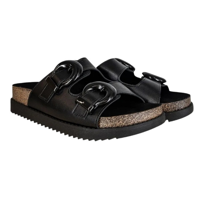 Sandalia Papete Moleca Birken Napa Tratorada Original