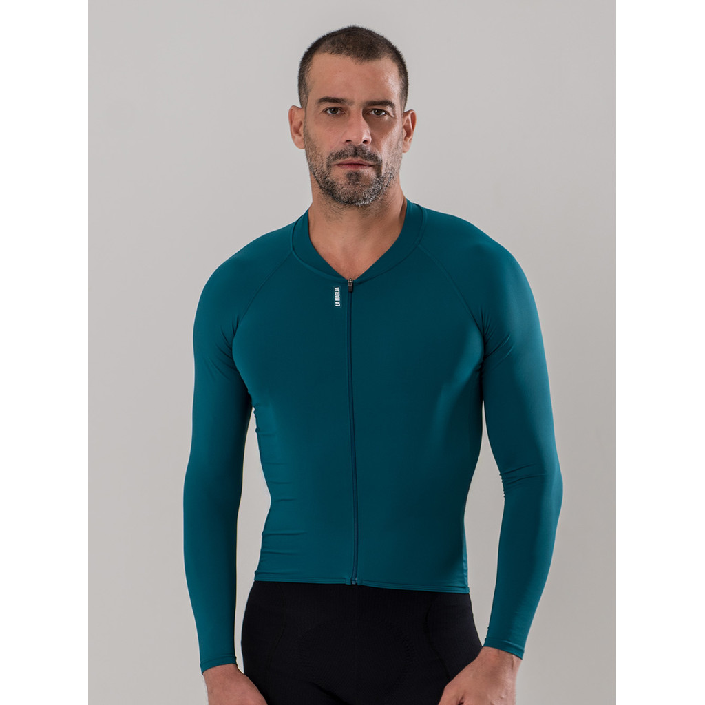 Camisa de Ciclista Teal Manga Longa – La Maglia