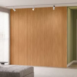 Painel Ripado Modular 2,50x2,58cm (6,45m²) Marrom/Nature Fosco Linea Brasil 6.45