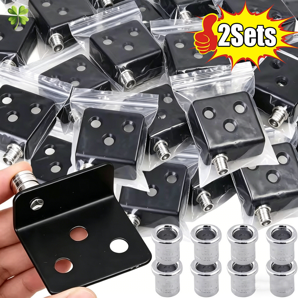Dobradiças Pivô Da Porta Do Armário De Aço Inoxidável Com Parafusos Universal Em Forma De L Suporte De Canto Conjunto Pi
