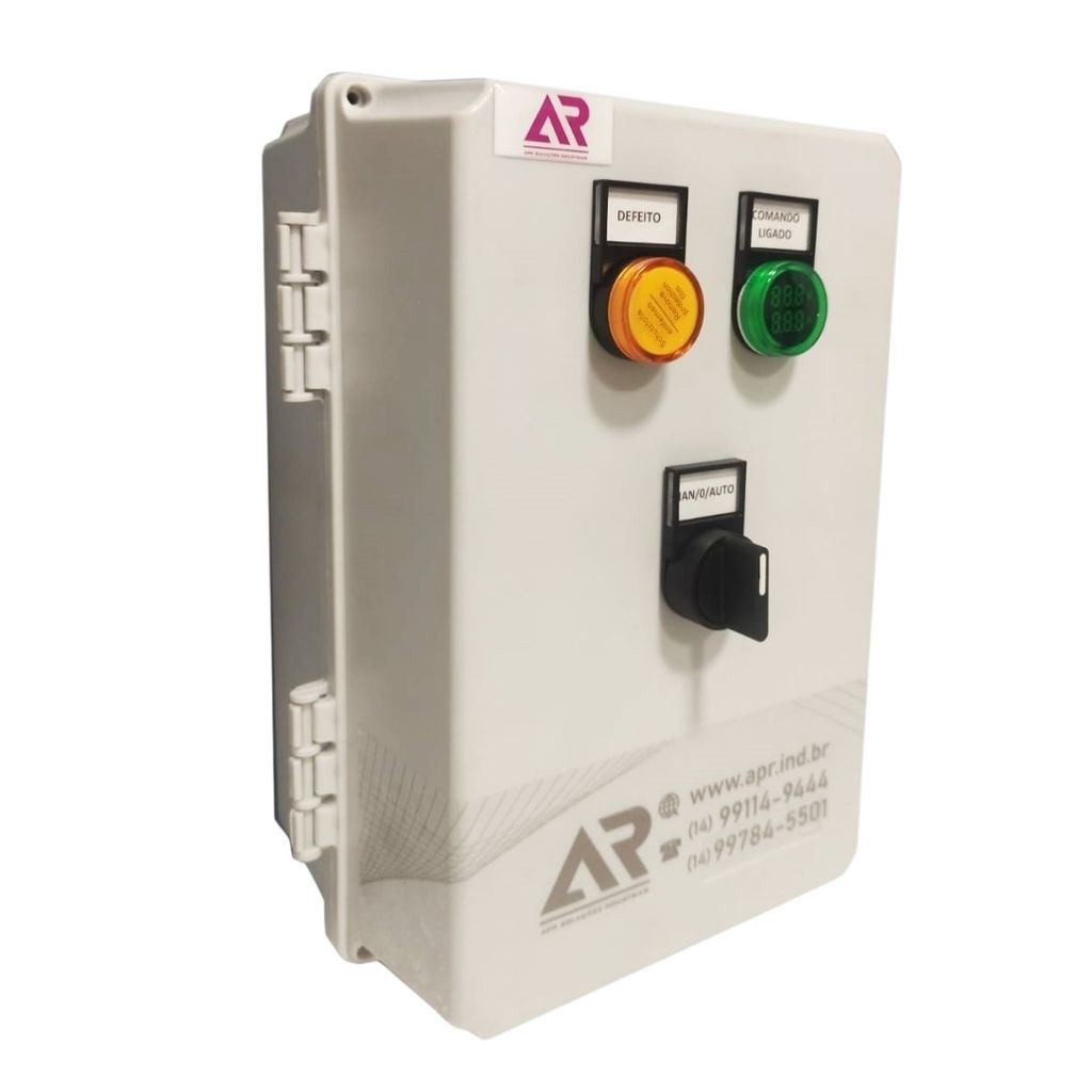 Painel Quadro de Comando Bomba Poço 1CV 220v Trifásico | APR