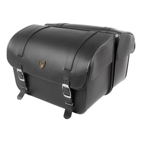 Alforge Lateral 25 Litros Liso Preto - Alforje