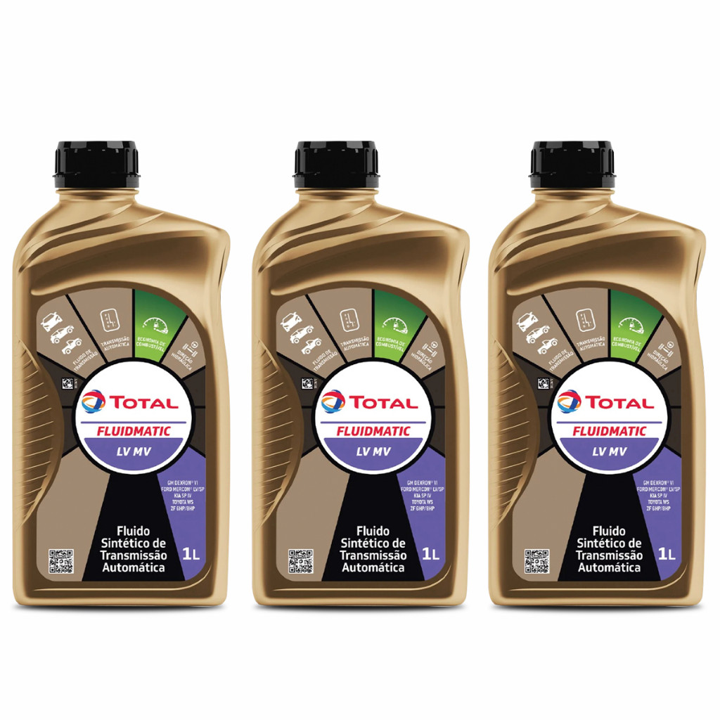 Kit 3 Óleos De Transmissão Automática Fluidmatic Lv Mv