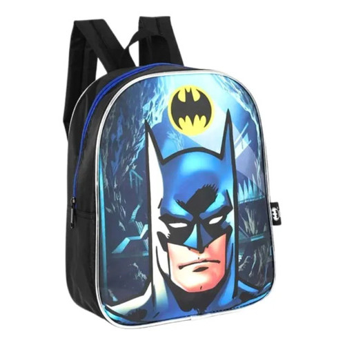 Mochila Escolar Infantil Batman Luxcel 10l Infantil Azul Personagens