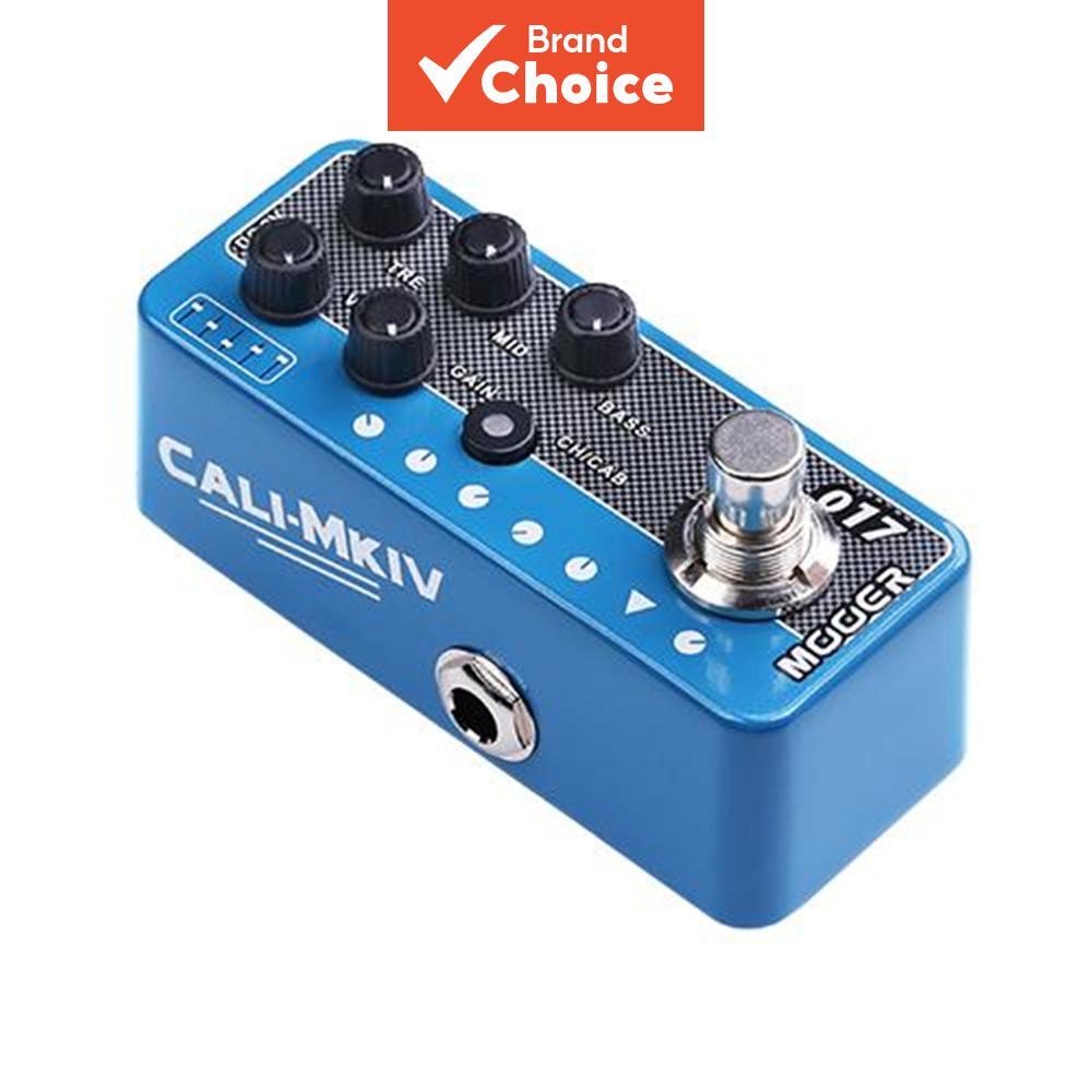 Mooer Pré-amplificador Digital para Guitarra, Pedaleira, Simulação de Gabinete, Dois Canais, EQ de 3 Bandas, MICRO