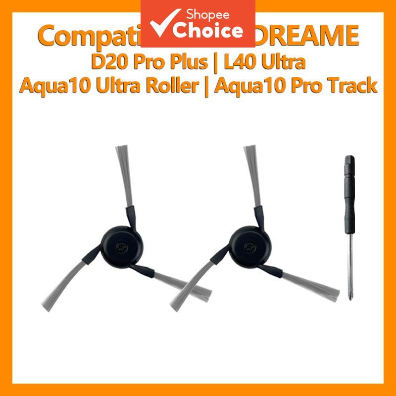 Kit de escovas laterais de reposição compatível com aspirador de pó Dreame D20 Pro Plus L40 Ultra Aqua10 Ultra Aqua10