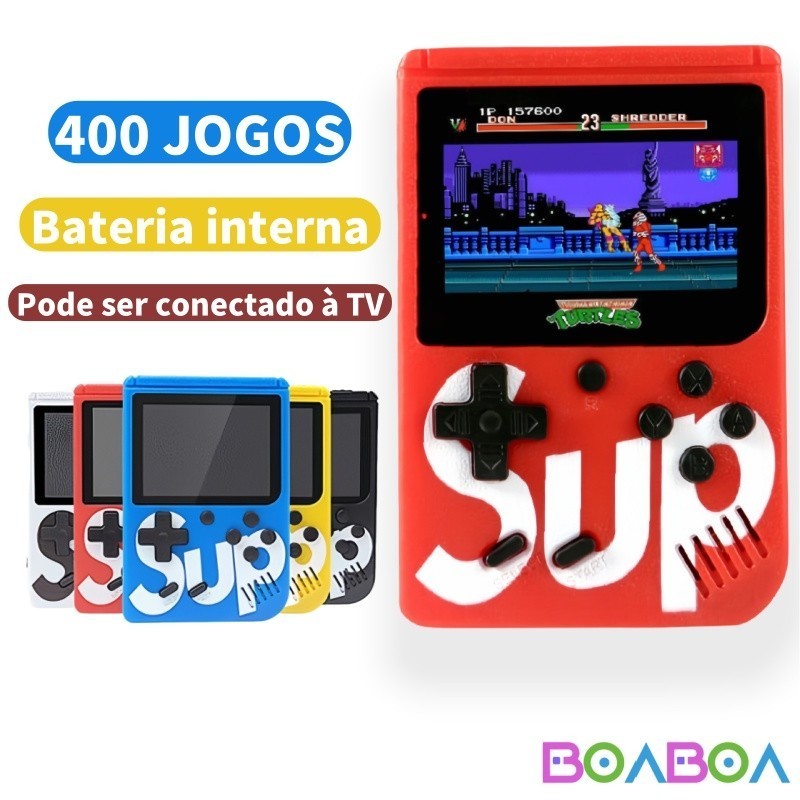 Mini Videogame Portátil Sup 400 Jogos Nintendo Vídeo Playstation Presente Infantil