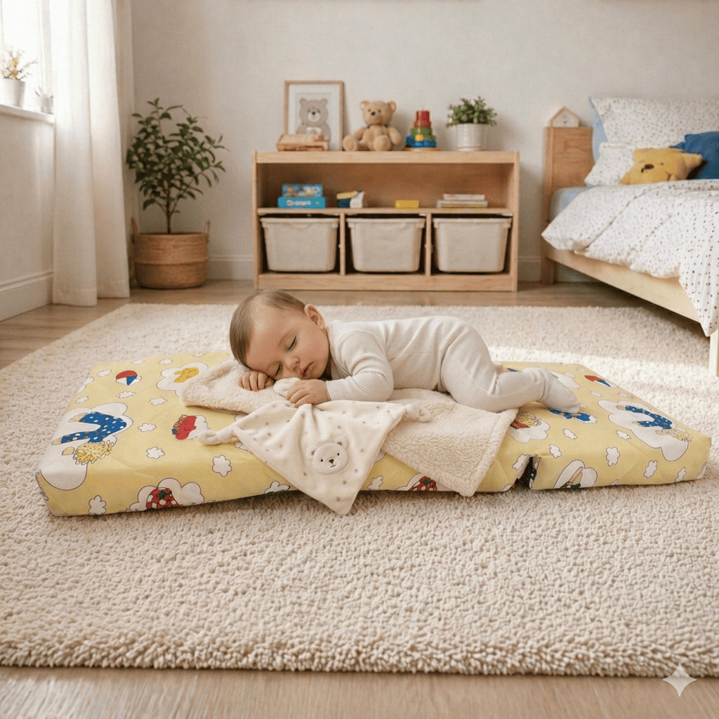 Tapete De Atividades Infantil Dobrável - Colchonete Acolchoado Espaço Kids