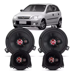 kit 4 Alto Falantes Corsa Zafira KF.050 Foxer